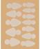 Mold Short Oval - Sabloane pentru manichiura frantuzeasca pe forme superioare (12 buc/set)